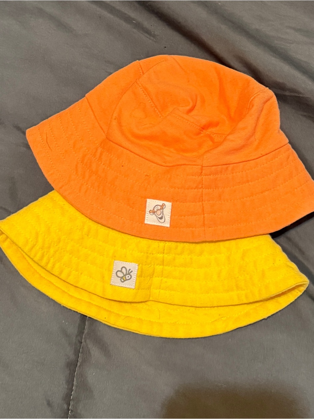Kids Reversible Orange & Yellow Bucket Hat